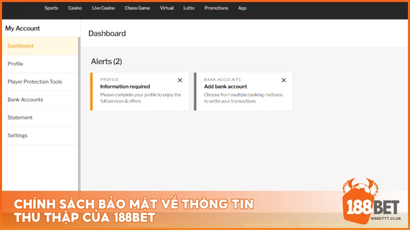 Chính sách bảo mật về thông tin thu thập của 188Bet