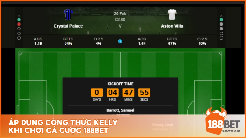 Áp dụng công thức Kelly khi chơi cá cược 188BET